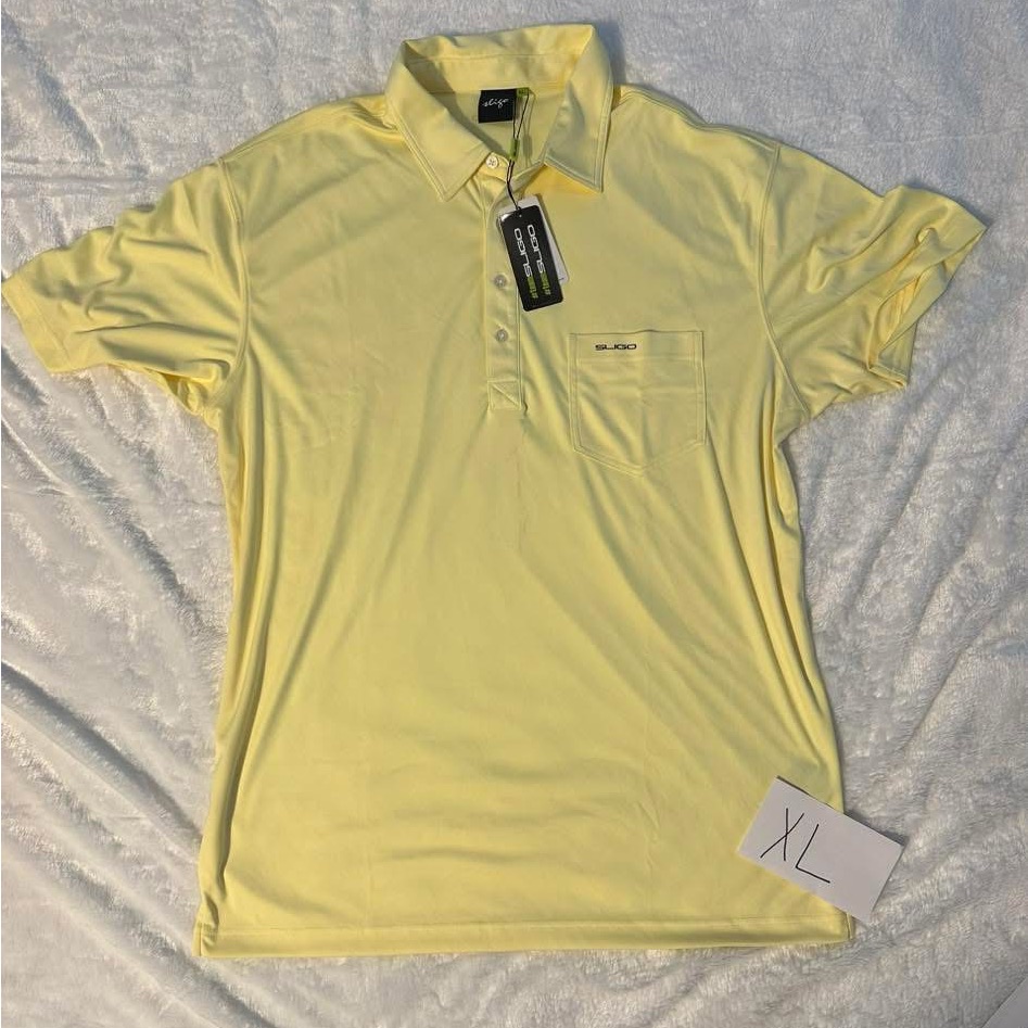 Sligo Mens Light Yellow Polo Shirt